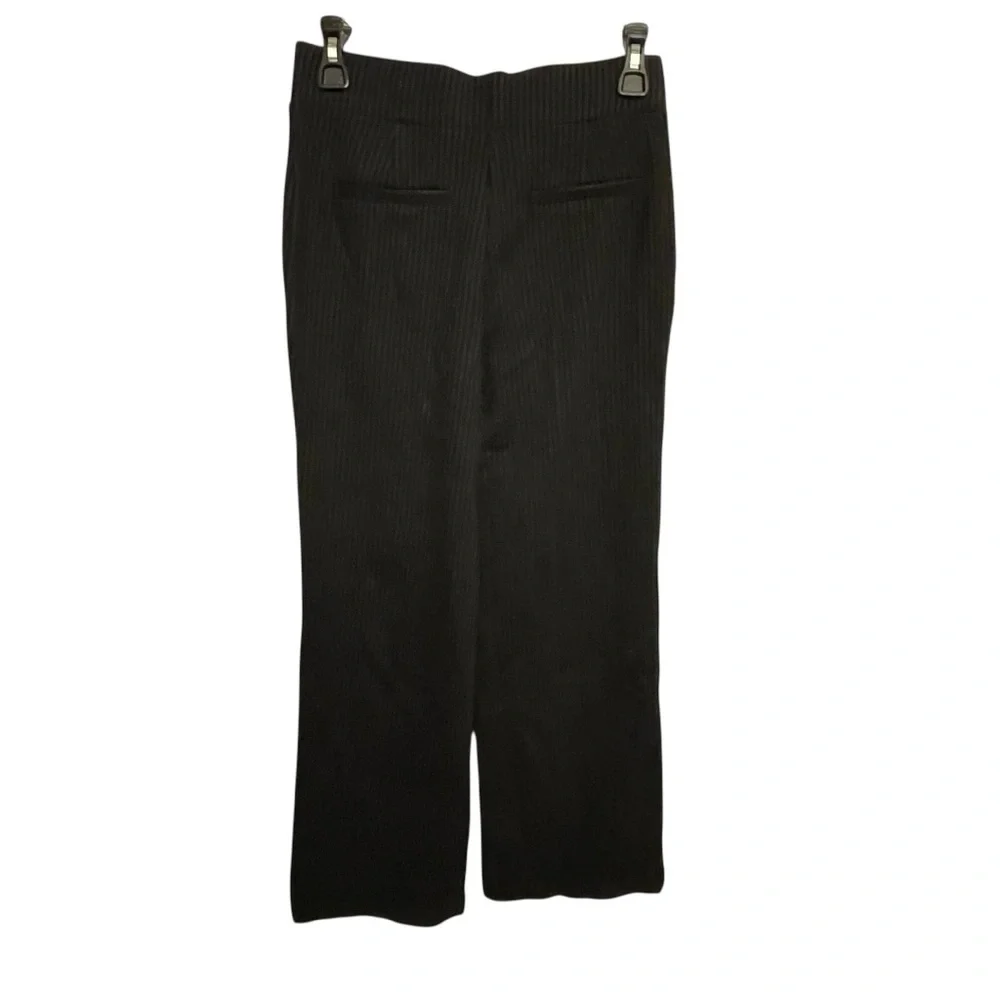Magaschoni Black pinstriped Wide Leg Pants - Picture 2 of 4